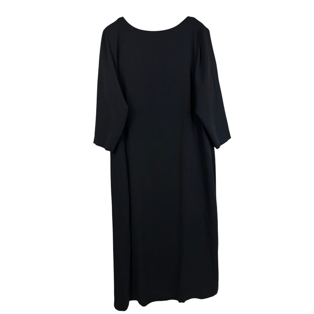 NWT Coldwater Creek Black Square Neck Maxi Shift Dress Size 20W